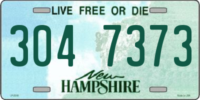 NH license plate 3047373