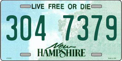 NH license plate 3047379