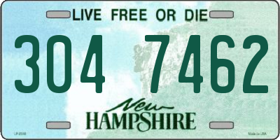 NH license plate 3047462