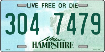 NH license plate 3047479