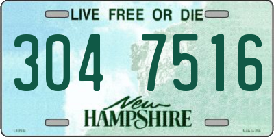 NH license plate 3047516