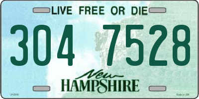 NH license plate 3047528