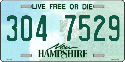 NH license plate 3047529