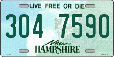 NH license plate 3047590