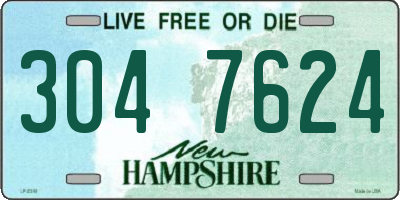 NH license plate 3047624