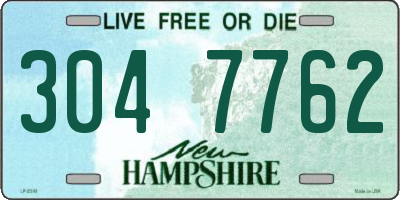 NH license plate 3047762