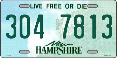 NH license plate 3047813