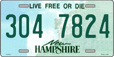 NH license plate 3047824