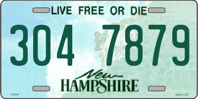NH license plate 3047879