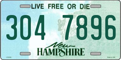 NH license plate 3047896