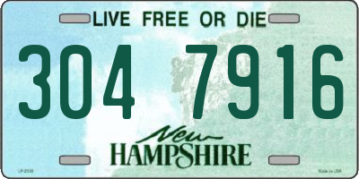 NH license plate 3047916