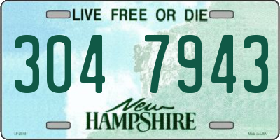 NH license plate 3047943