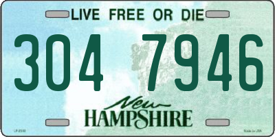 NH license plate 3047946