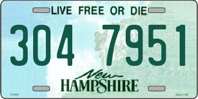 NH license plate 3047951
