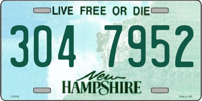 NH license plate 3047952