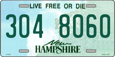 NH license plate 3048060