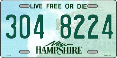 NH license plate 3048224