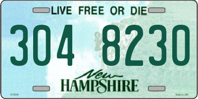 NH license plate 3048230