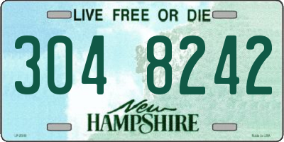 NH license plate 3048242