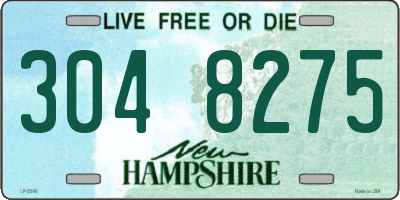 NH license plate 3048275