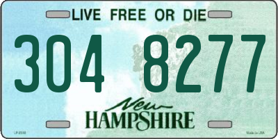 NH license plate 3048277