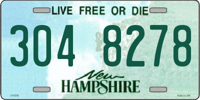 NH license plate 3048278