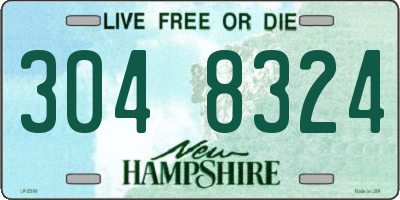 NH license plate 3048324