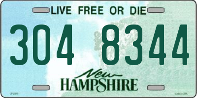 NH license plate 3048344