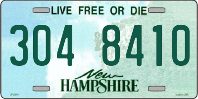 NH license plate 3048410