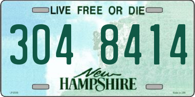 NH license plate 3048414