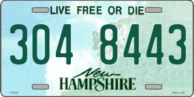 NH license plate 3048443