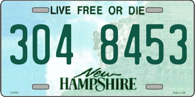 NH license plate 3048453