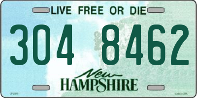 NH license plate 3048462