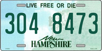 NH license plate 3048473