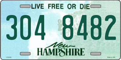NH license plate 3048482