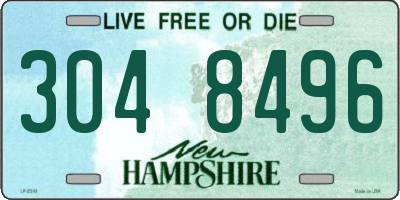 NH license plate 3048496