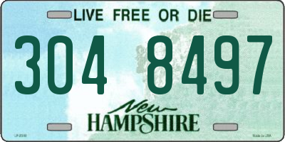 NH license plate 3048497