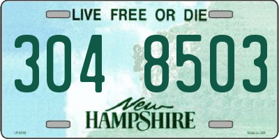 NH license plate 3048503