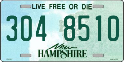 NH license plate 3048510
