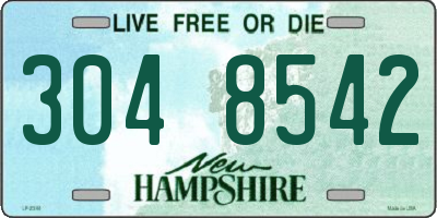 NH license plate 3048542