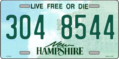 NH license plate 3048544