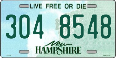 NH license plate 3048548