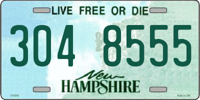 NH license plate 3048555