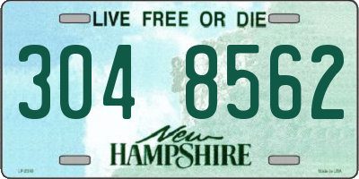 NH license plate 3048562
