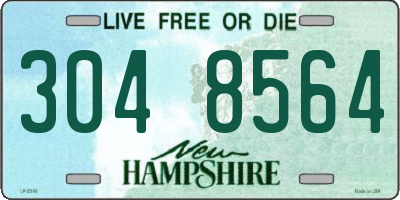 NH license plate 3048564