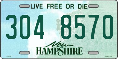 NH license plate 3048570