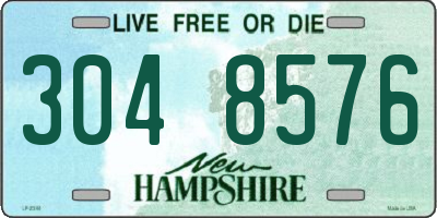 NH license plate 3048576