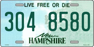 NH license plate 3048580