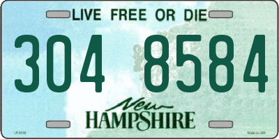NH license plate 3048584