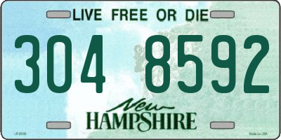 NH license plate 3048592